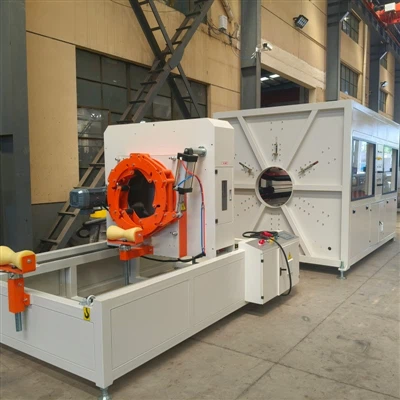 Tuyau PE HDPE de 250 mm et 500 mm faisant la livraison de la machine au client chinois